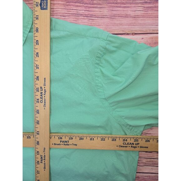 Ralph Lauren Mens Classic Fit Green Dress Shirt Size Large - Picture 8 of 8